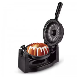 Aparat pentru papanasi, putere 1800 W, strat antiaderent din teflon pentru curatare usoara, negru