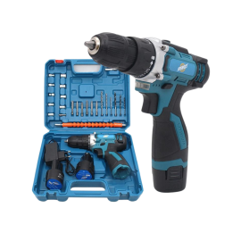 Bormasina cu trusa de 25 de piese + 2 acumulatori 24V