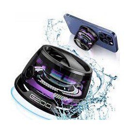 Boxă Bluetooth portabilă – IPX7 impermeabilă, magnetică, sunet 3D, RGB, TWS, neagră