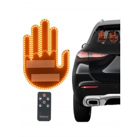 Semn LED auto cu telecomanda design mana 4 moduri efect vizual stralucitor