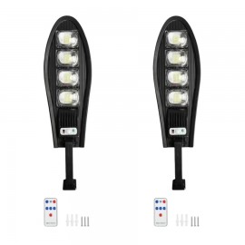 Set 1+1 Lampa Solara Cobra 168 Led , Ip66 , Senzor de Lumina + Senzor de Miscare + Telecomanda
