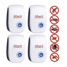 Set 4 x Aparate Antidaunatori Cu Ultrasunete – Scapa Rapid De Gandaci Si Soareci